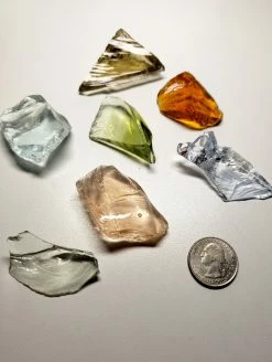 Tools4transformation Traditional Rough Andara Crystals Pastel Bundle Traditional Andara Crystals - 7 Pieces 116g