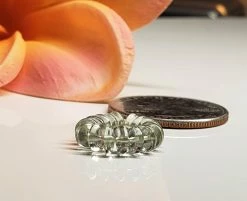 Tools4transformation Aquamarine Green Gem Healing Ring