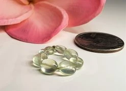 Tools4transformation Prehnite Green Gem Healing Ring Gem Healing Rings