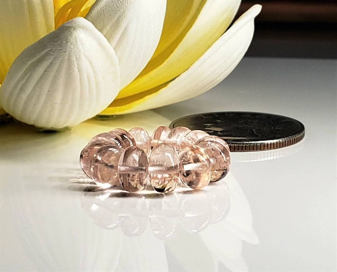 Tools4transformation Morganite Gem Healing Ring