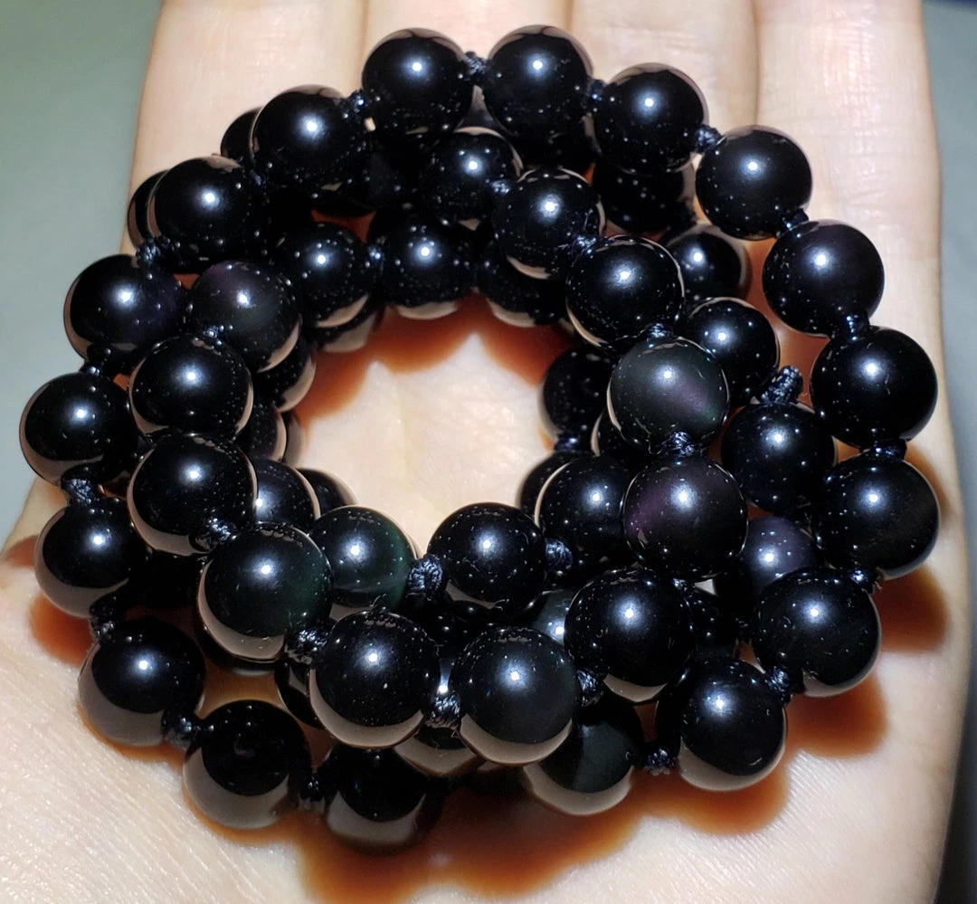 Tools4transformation Rainbow Obsidian EO+ 8+mm 25.5inch Obsidian - Rainbow