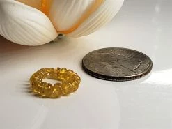 Tools4transformation Sapphire - Yellow Gem Healing Ring