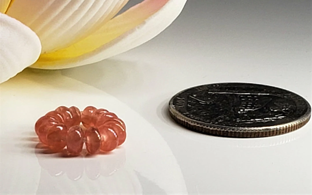 Tools4transformation Rhodochrosite Gem Healing Ring Gem Healing Rings