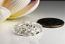 Tools4transformation Topaz - Clear / White Gem Healing Ring Gem Healing Rings