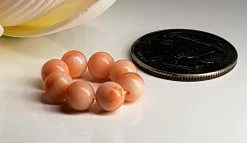 Tools4transformation Coral - Pink / Angel Skin Gem Healing Ring Gem Healing Rings