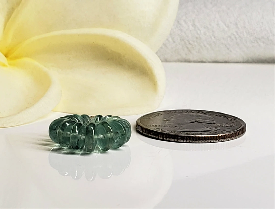 Tools4transformation Kyanite - Green Gem Healing Ring Gem Healing Rings