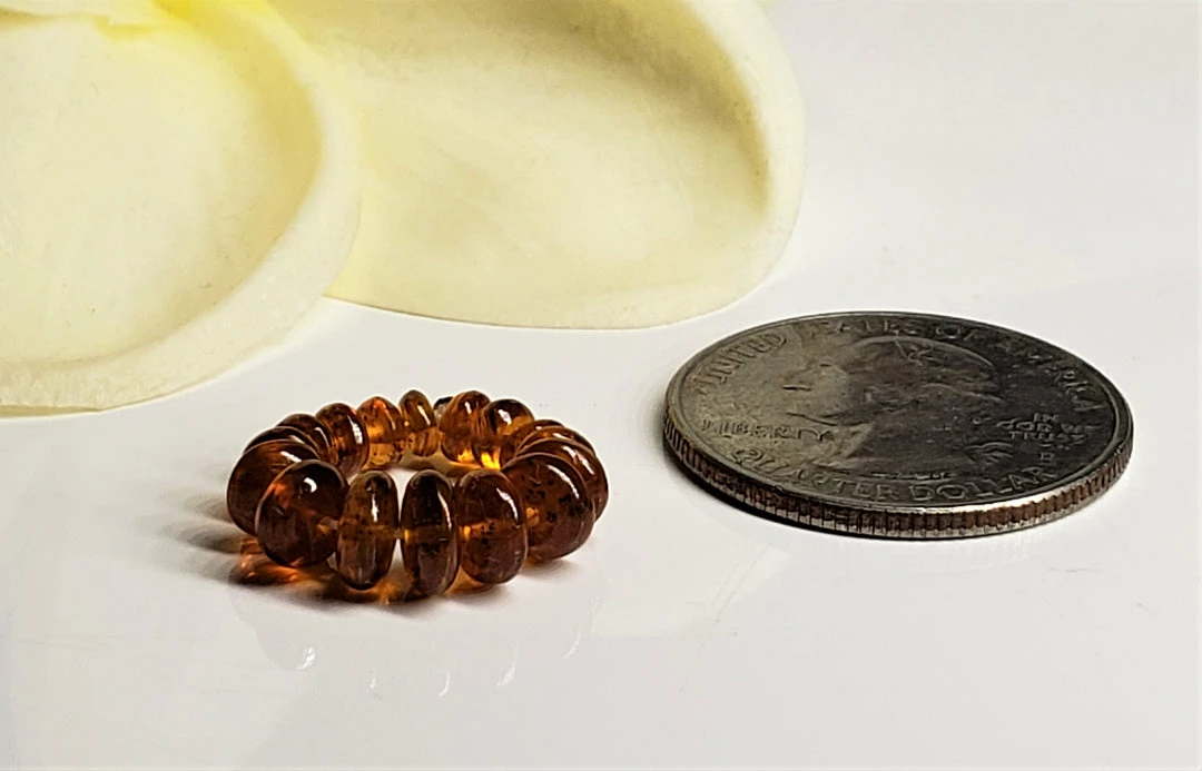 Tools4transformation Kyanite - Orange Gem Healing Ring Gem Healing Rings