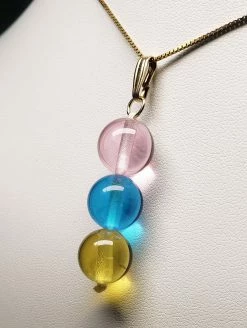 Tools4transformation Healing Flames Three-Fold Flame Andara Crystal Pendant (3 X 12mm)