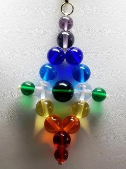 Tools4transformation Chakra Colors / Color Rays 7 Chakra Rays / Color Ray Andara Crystal Pendant