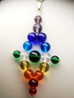 Tools4transformation Chakra Colors / Color Rays 7 Chakra Rays / Color Ray Andara Crystal Pendant