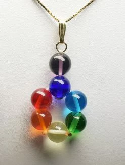 Tools4transformation Chakra Colors / Color Rays 7 Chakra Rays Andara Crystal Pendant (7 X 10mm)