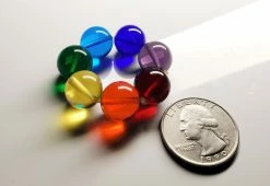 Tools4transformation 7 Chakra Rays Andara Crystal Therapy/Meditation Ring 12mm