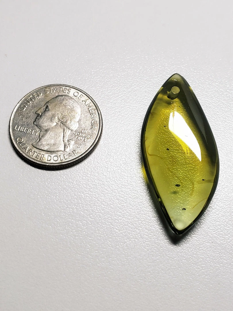 Tools4transformation Bi-color Aqua W/ Brown Andara Crystal Simple Wear Pendant A Pendants