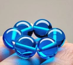 Tools4transformation Blue (Bright Medium) Andara Crystal Therapy/Meditation Ring Chakra Sets