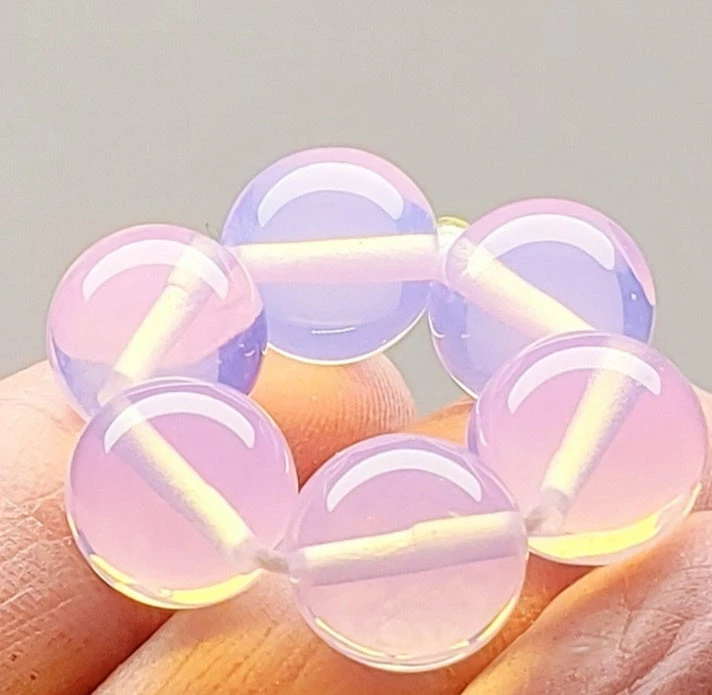 Tools4transformation Opalesence - Pink Andara Crystal Therapy/Meditation Ring Chakra Sets