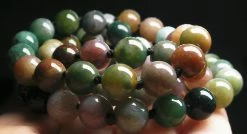 Tools4transformation Earth Tone Agate EO 8+mm 24.5inch Agate - Earth Tone