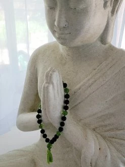 Tools4transformation Malas / Prayer Beads Andara Crystal Mala / Prayer Beads - Light & Deep Green