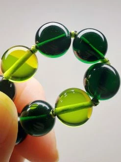 Tools4transformation Malas / Prayer Beads Andara Crystal Mala / Prayer Beads - Light & Deep Green