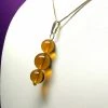 Tools4transformation Pendants Amber Andara Crystal Pendant (2 X 10mm & 1 X 12mm)