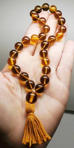 Tools4transformation Malas / Prayer Beads Andara Crystal Mala / Prayer Beads - Amber & Brown