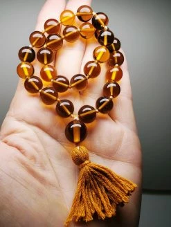 Tools4transformation Malas / Prayer Beads Andara Crystal Mala / Prayer Beads - Amber & Brown
