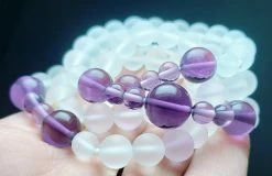 Tools4transformation Purple Ray / Crown Chakra Andara Crystal Necklace 24.5inch