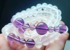 Tools4transformation Purple Ray / Crown Chakra Andara Crystal Necklace 25.5inch