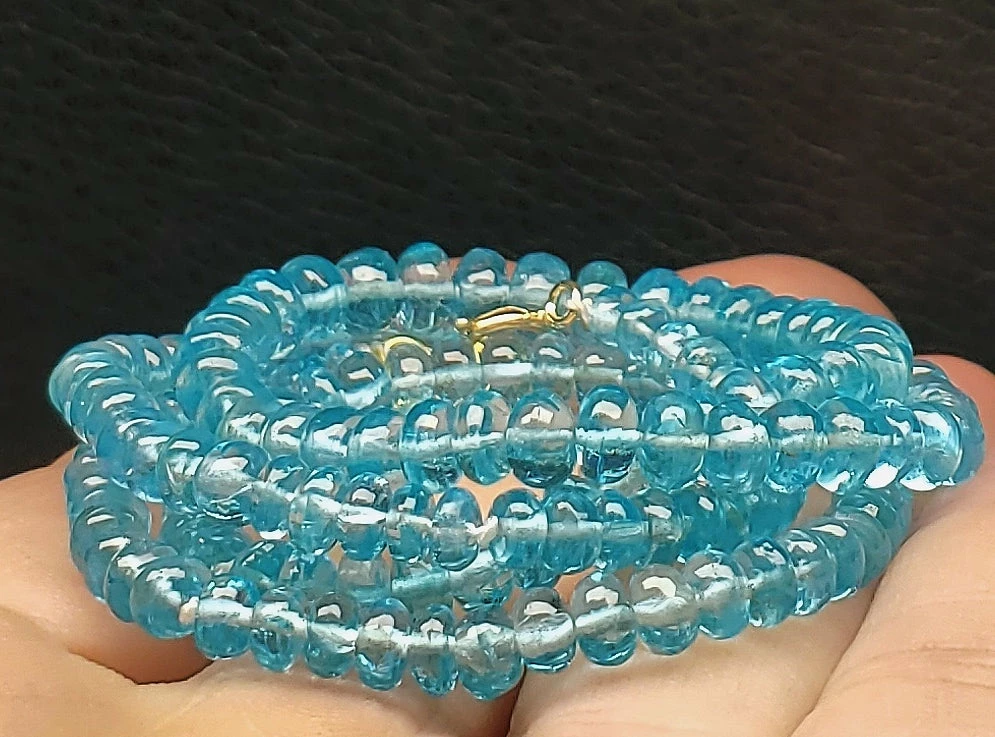 Tools4transformation Apatite - Light Blue EO+ 3.5-5mm 17inch Apatite - Blue