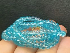 Tools4transformation Apatite - Light Blue EO+ 4-5mm 18.25inch Apatite - Blue