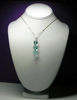 Tools4transformation Aqua - Blue Andara Crystal With Gold Pendant (3 X 12mm) Pendants