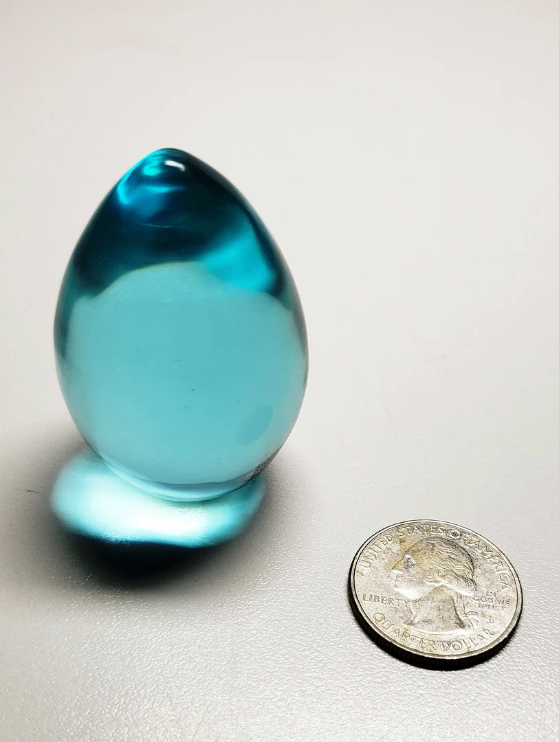 Tools4transformaltion Aqua Blue Andara Crystal Pointed Egg 74g Eggs
