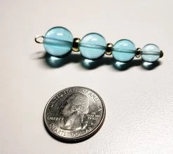 Tools4transformation Pendants Aqua - Blue Andara Crystal With Gold Pendant (1 X 8-14mm)