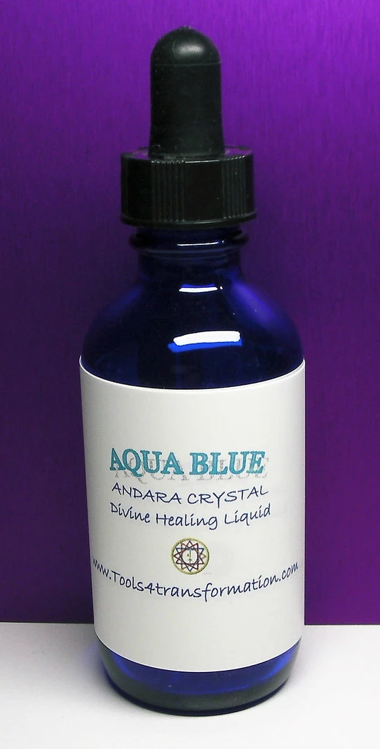 Tools4transformation Aqua Blue Andara Crystal Liquid Liquid Andaras - Vibrational Essences