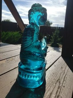 Tools4transformation SPECIAL BUY Aqua Blue Andara Crystal Blessing Buddha