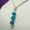 Tools4transformation Blue - Bright Dark Andara Crystal With Gold Pendant (3 X 10mm) Pendants