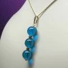 Tools4transformation Pendants Blue - Bright Dark Andara Crystal With Gold Pendant (3 X 12mm)
