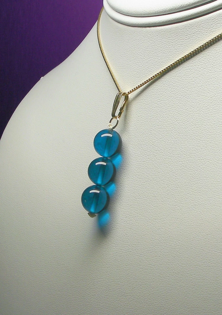 Tools4transformation Pendants Blue - Bright Dark Andara Crystal Pendant (3 X 12mm)