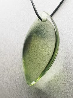 Tools4transformation Bi-color Aqua W/ Brown Andara Crystal Simple Wear Pendant E