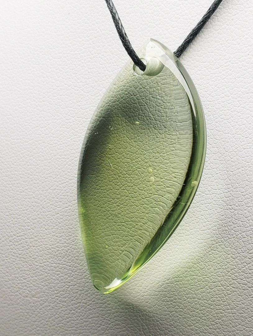 Tools4transformation Bi-color Aqua W/ Brown Andara Crystal Simple Wear Pendant E