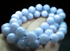 Tools4transformation Blue Lace Agate EO++ 10+mm 25inch Agate - Blue Lace