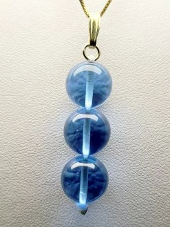 Tools4transformation Blue Andara Crystal Pendant (3 X 12mm)