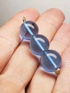 Tools4transformation Blue Andara Crystal Pendant (3 X 12mm)