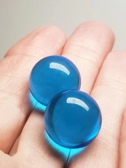 Tools4transformation Blue Andara Crystal Undrilled Spheres 16mm