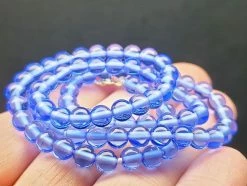 Tools4transformation Blue Andara Crystal Necklace 5mm 17.75inch