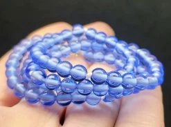 Tools4transformation Blue Andara Crystal Necklace 5mm 19.25inch