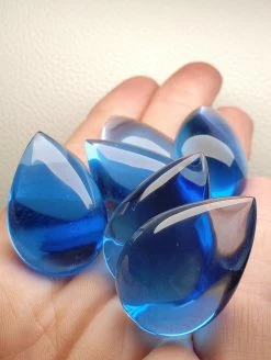 Tools4transformation Blue Andara Crystal Cabochon Chakra Set Chakra Sets - Therapeutic Gems & Crystals