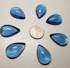 Tools4transformation Blue Andara Crystal Cabochon Chakra Set Chakra Sets - Therapeutic Gems & Crystals