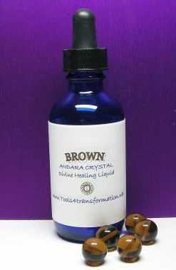 Tools4transformation Brown Andara Crystal Liquid Liquid Andaras - Vibrational Essences