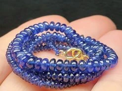 Tools4transformation Blue Sapphire EO+ 2-4mm 16inch 36.55ct Sapphire - Blue