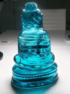 Tools4transformation SPECIAL BUY Aqua Blue Andara Crystal Blessing Buddha